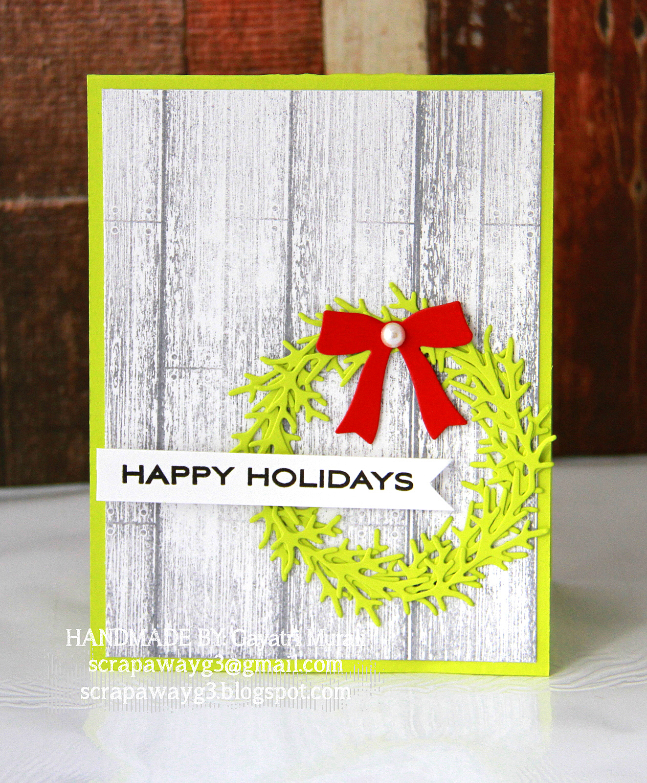 Handmade by G3 Christmas Card Set 4