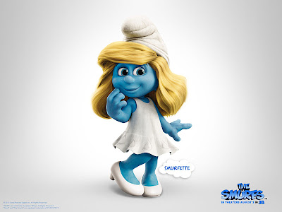 The Smurfs movie official poster of amurfette