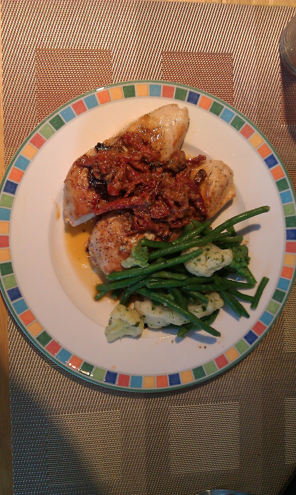 Mommy and Baby food Chicken with Herbed Goat Cheese and Sundried