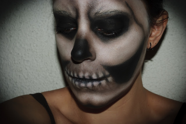 Maquillaje Halloween 2: calavera diabolica, Halloween make up 2: Evil Skull, efectos especiales, special effects, Silvia Quirós