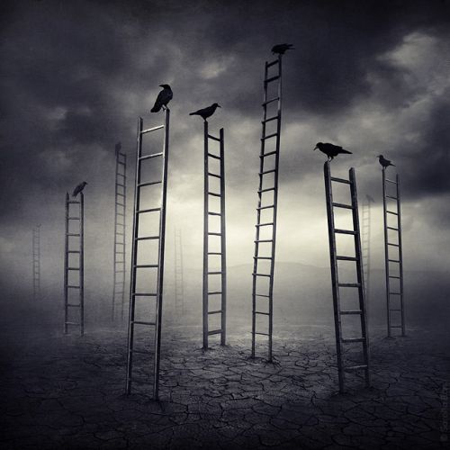 Sarolta Bán foto manipulação digital surreal mundos perdidos