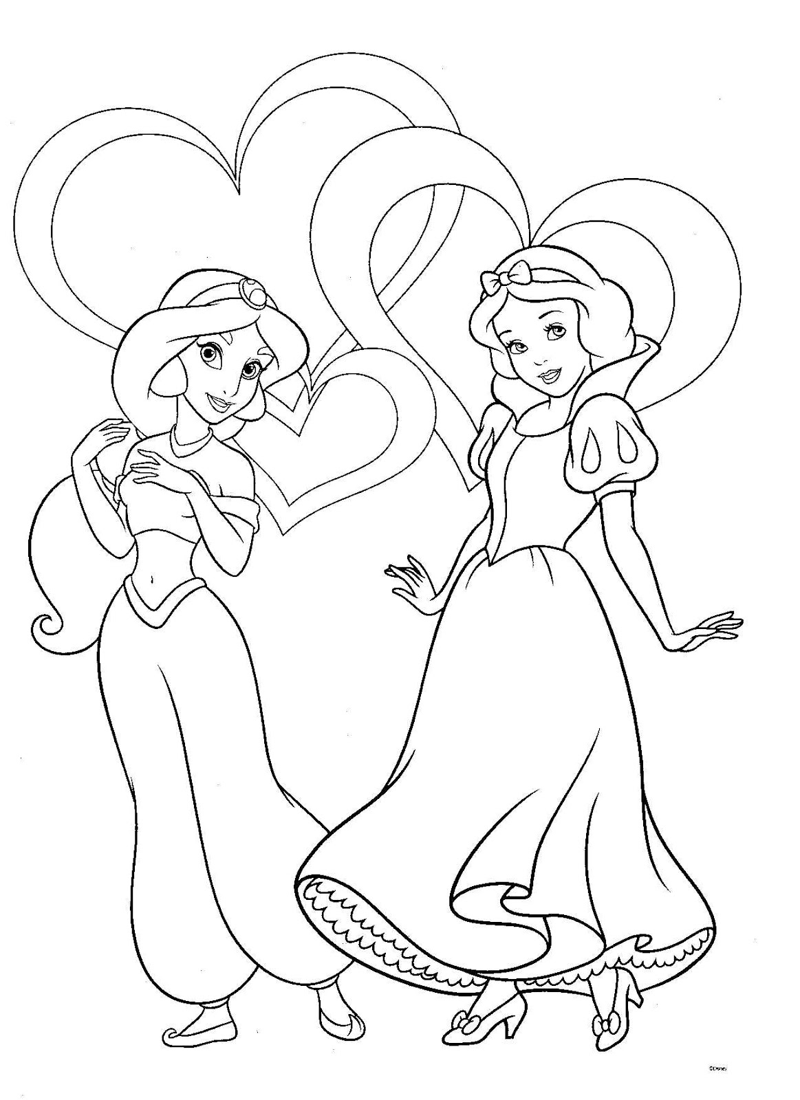 Dibujos para Colorear, Pintar , imprimir.....: Princesas Disney para
