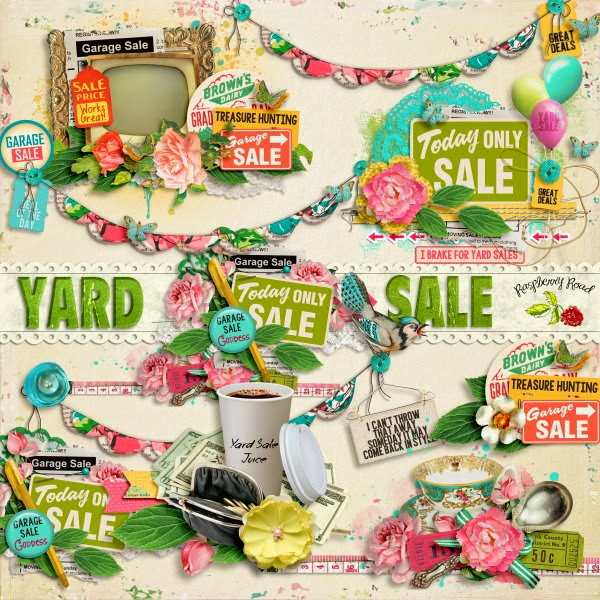 Raspberry Road Designs Yard Sale Scrapbook Collection & Freebie