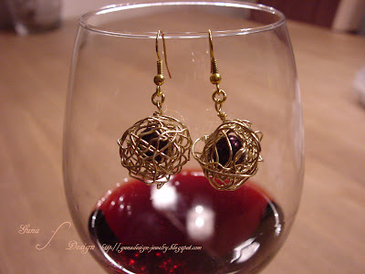 Tutorial Wire Jewelry Earrings Dream Catcher made by Gunadesign