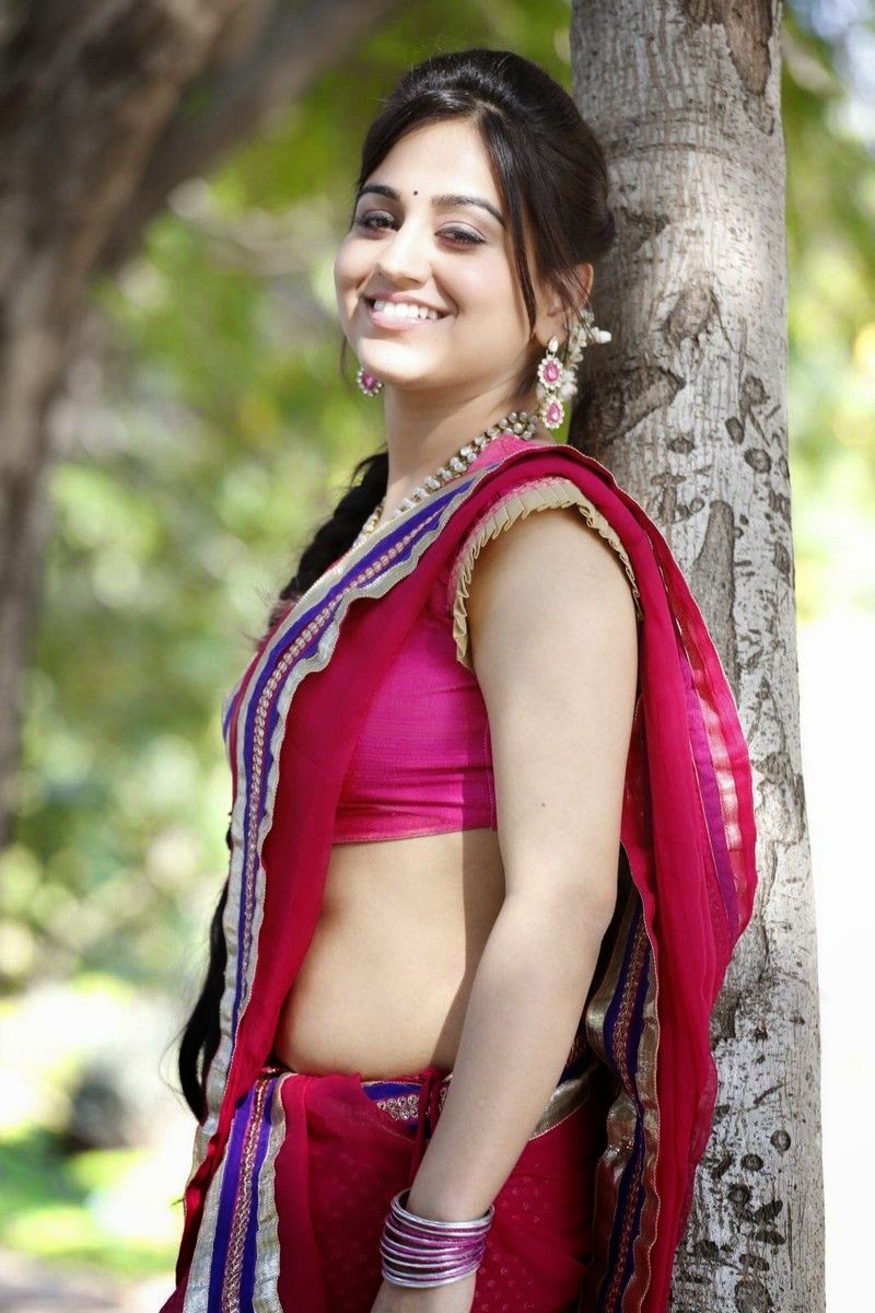 Aksha Pardasany Hot Saree Side View Pics South Indian Actress Photos