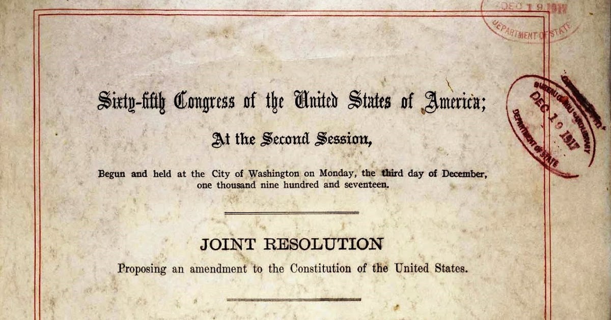 18th amendment congress The 19th amendment to the us constitution, guaranteeing women the right to vote, is passed by congress and sent to the states for ratification. 18th amendment congress The 19th amendment to the us constitution, guaranteeing women the right to vote, is passed by congress and sent to the states for ratification.