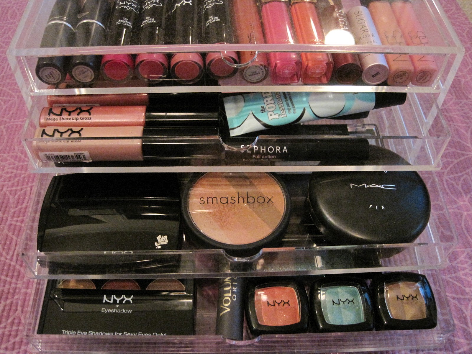 Fabulous Girl Beauty Muji Acrylic 5 Drawer Organizer