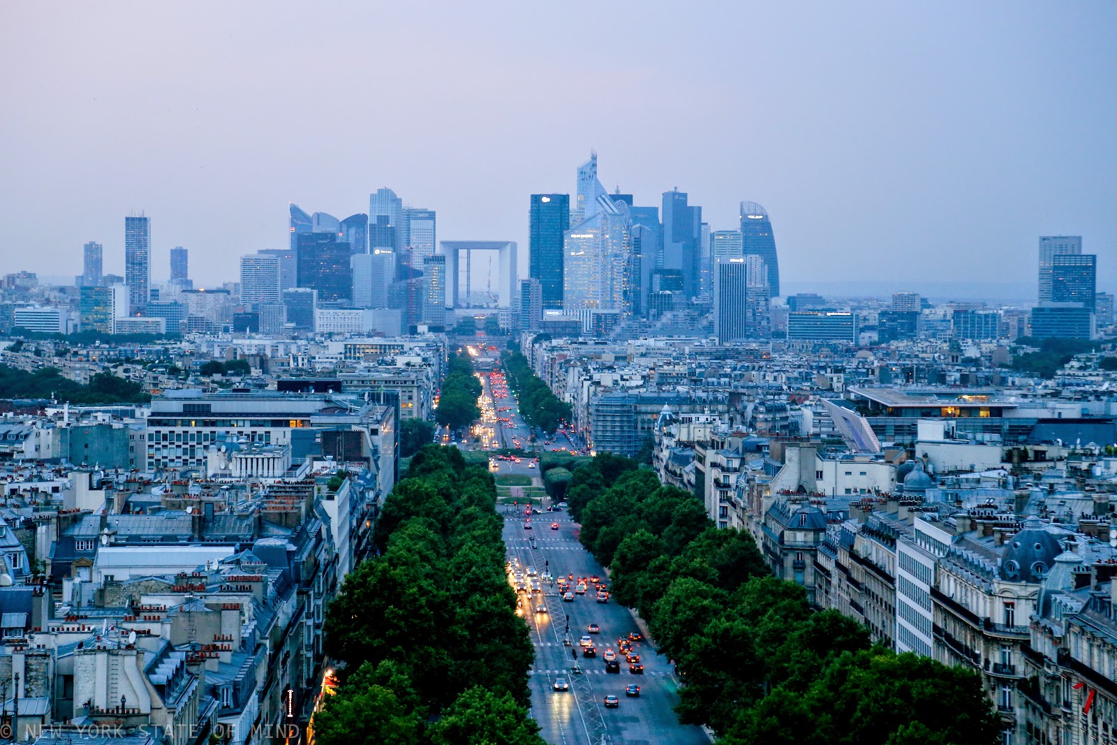 New York State of Mind Atop the Arc de Triomphe