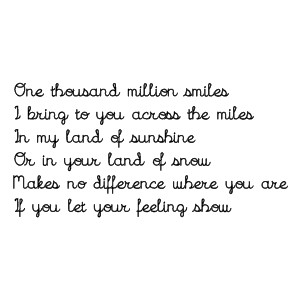 Sudirman One Thousand Million Smiles Lyrics Musixmatch