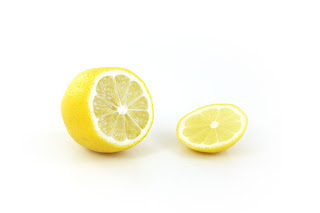 A zesty cut lemon!  Yummy!