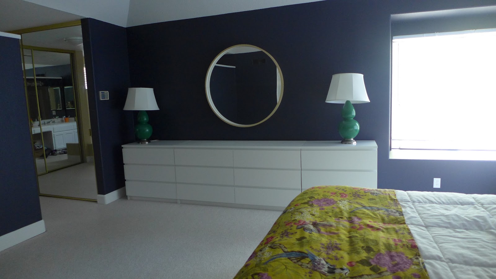 Lisa Moves Master Bedroom (In Progress) wall of dressers