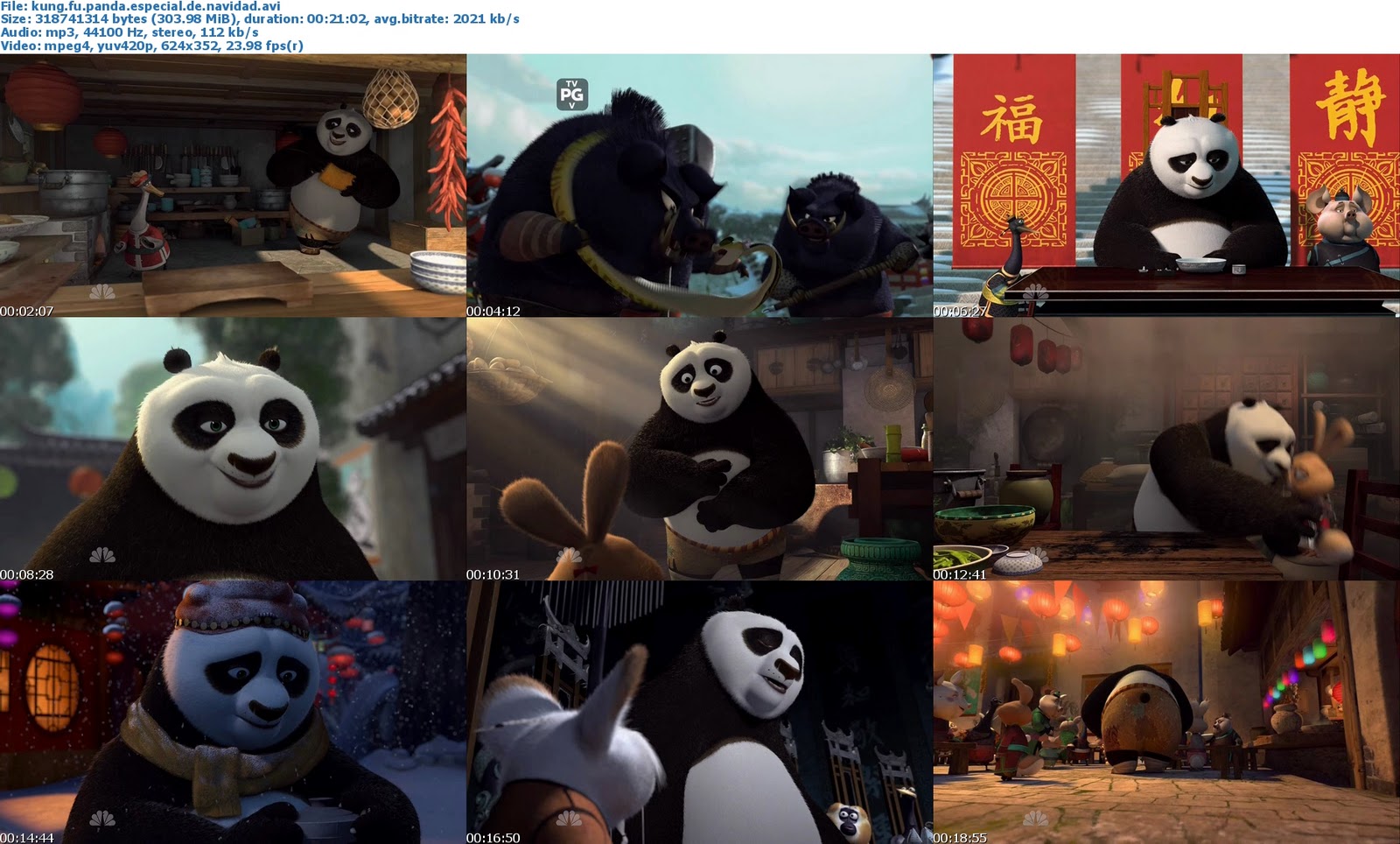 Kung Fu Panda Holiday Special [Dvdrip][Espanol Latino][2012]