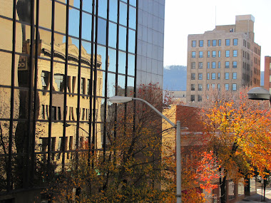 Building Reflected on Another