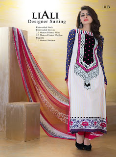Seasonal LiaAli Designer Suiting Collection 2013 By Dawood Textiles For Ladies