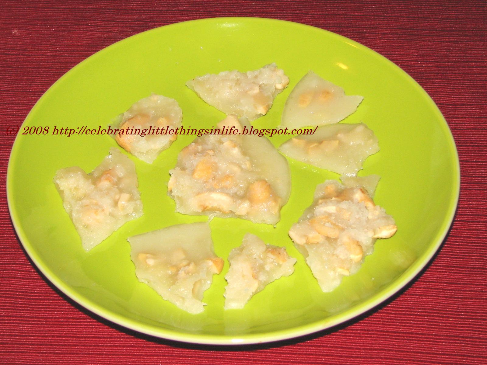 Celebrating Little Things In Life Cashew Nut Candy / Batasha