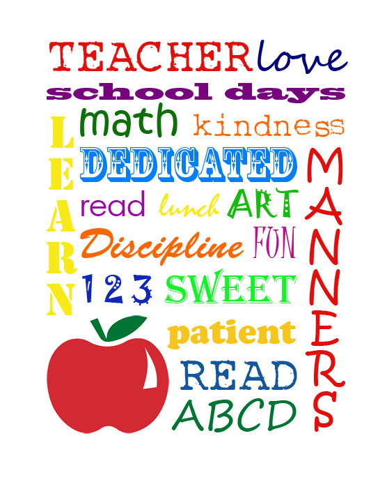 SIGnature Creations Teacher Subway Art Free Printable Last Day of School