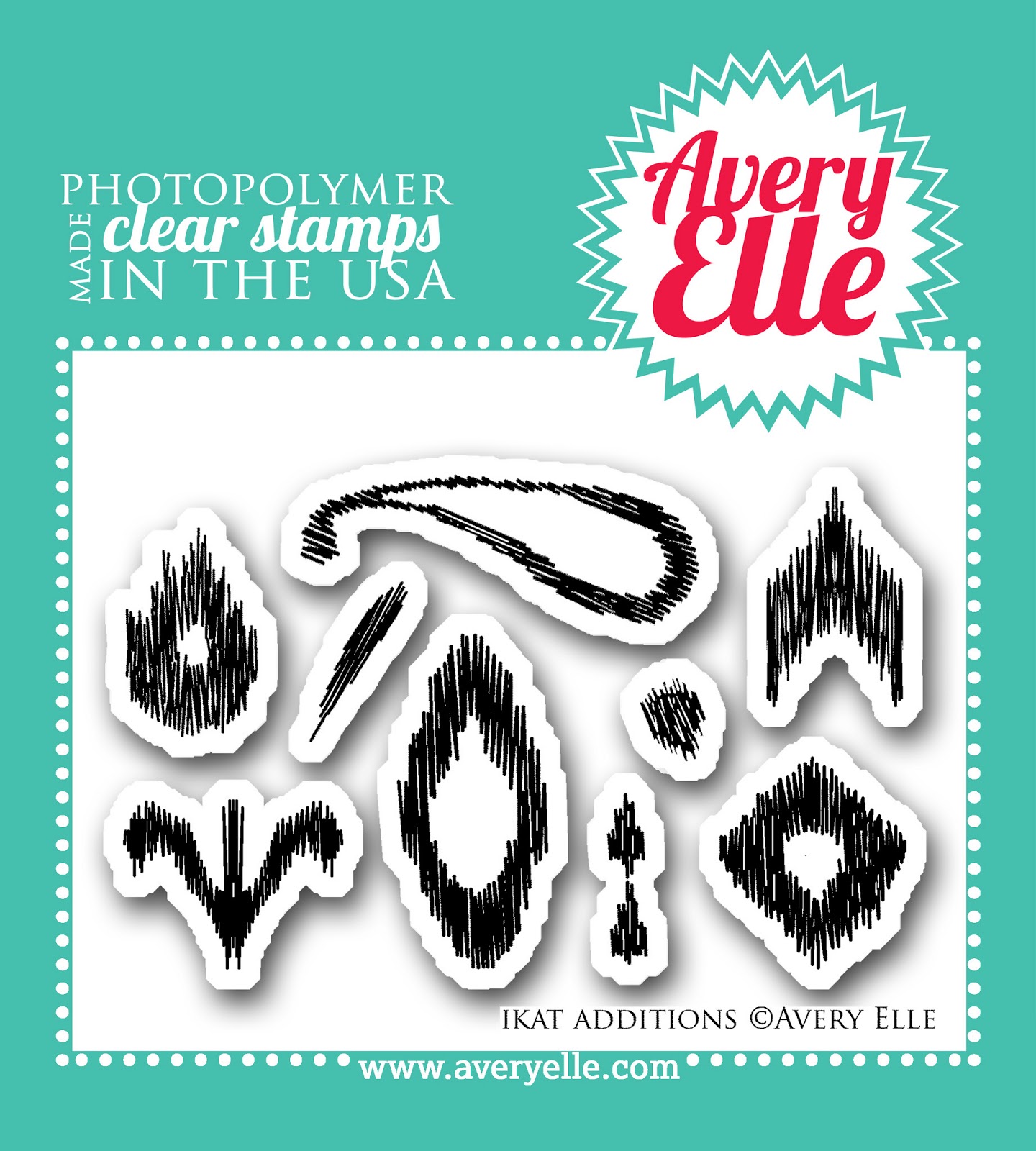 Avery Elle "OH HAPPY DAY" Clear Photopolymer Stamps Set 
