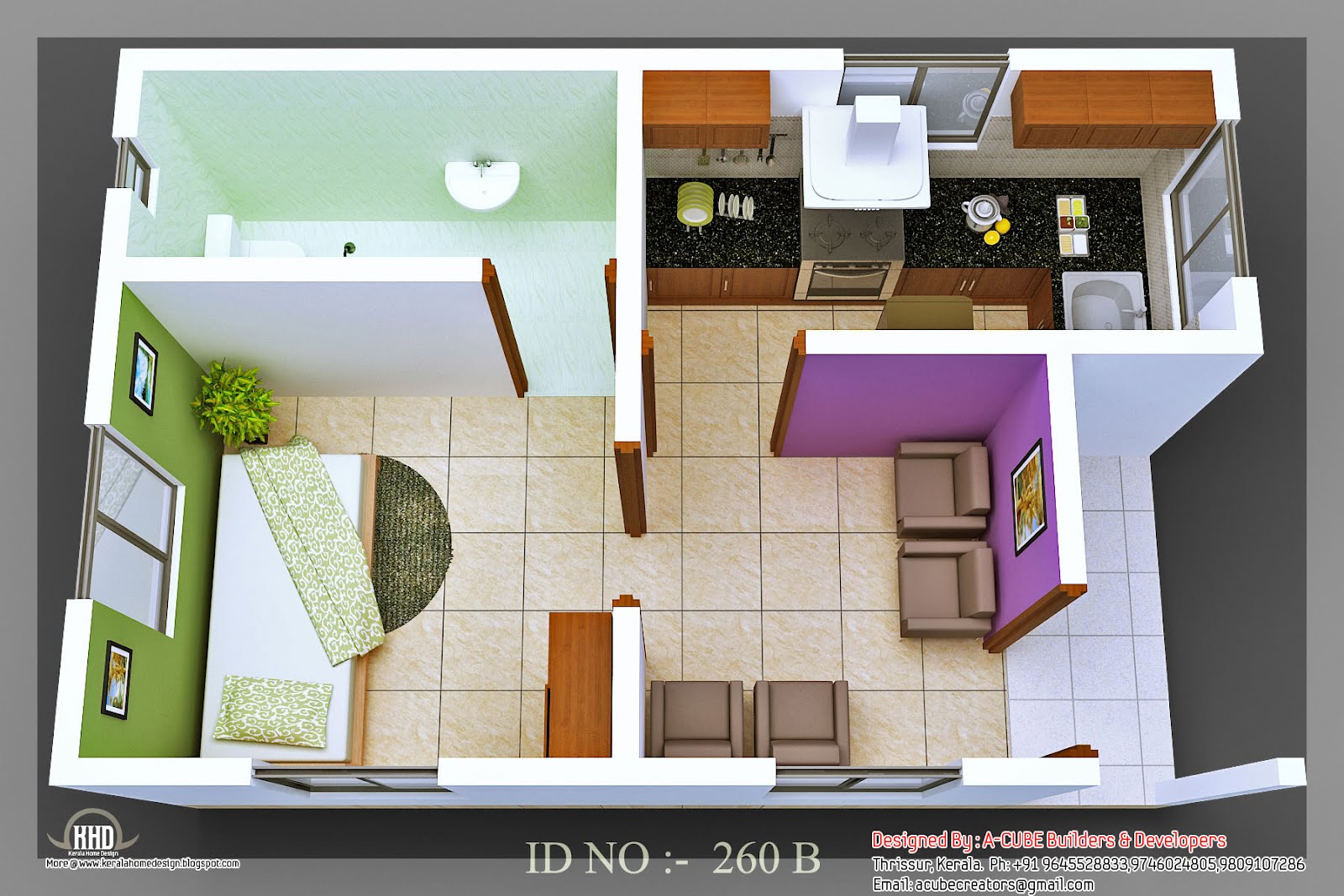 Download this Isometric Views Small House Plans picture