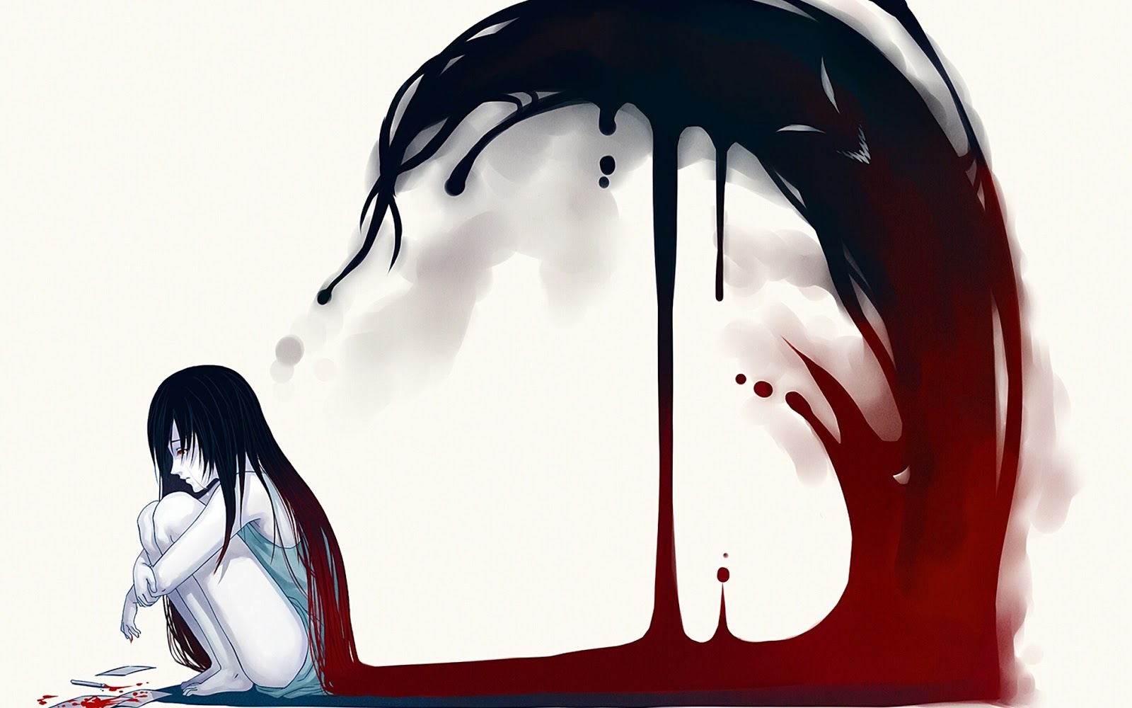 Anime Girl Cry Wallpaper gambar ke 16