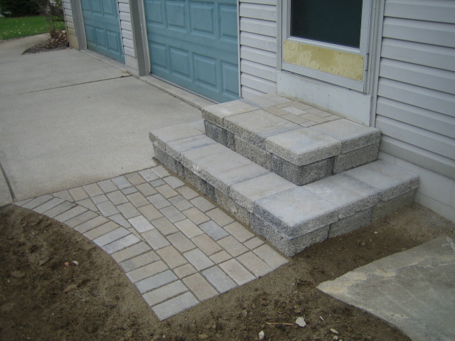 Brick Paver Steps