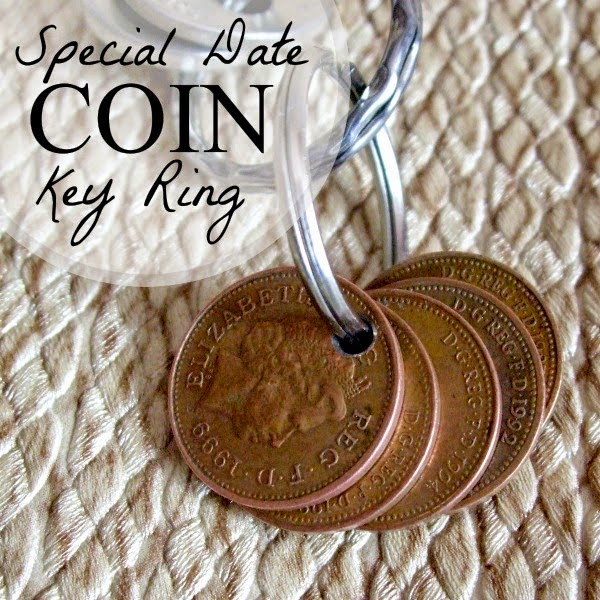 Special Date Coin Key Ring