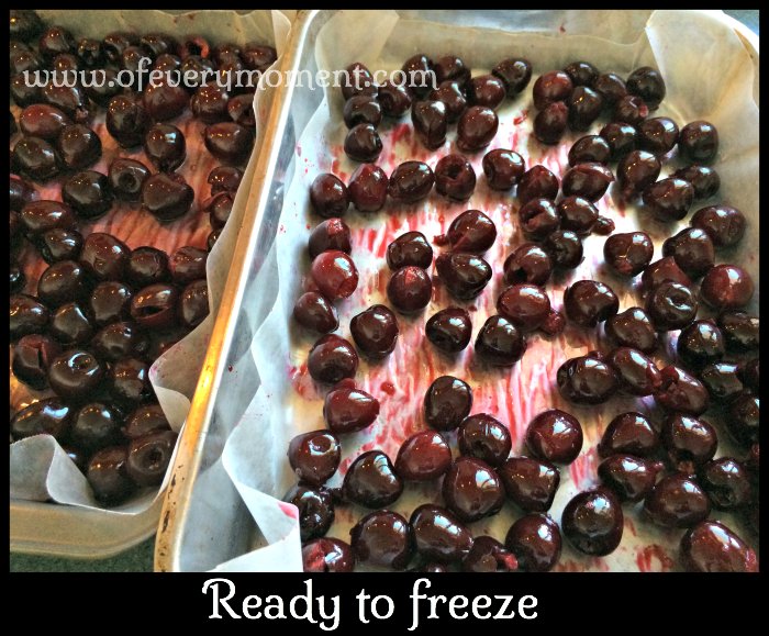 How to Pit and Freeze Cherries a Picture Tutorial. the most of