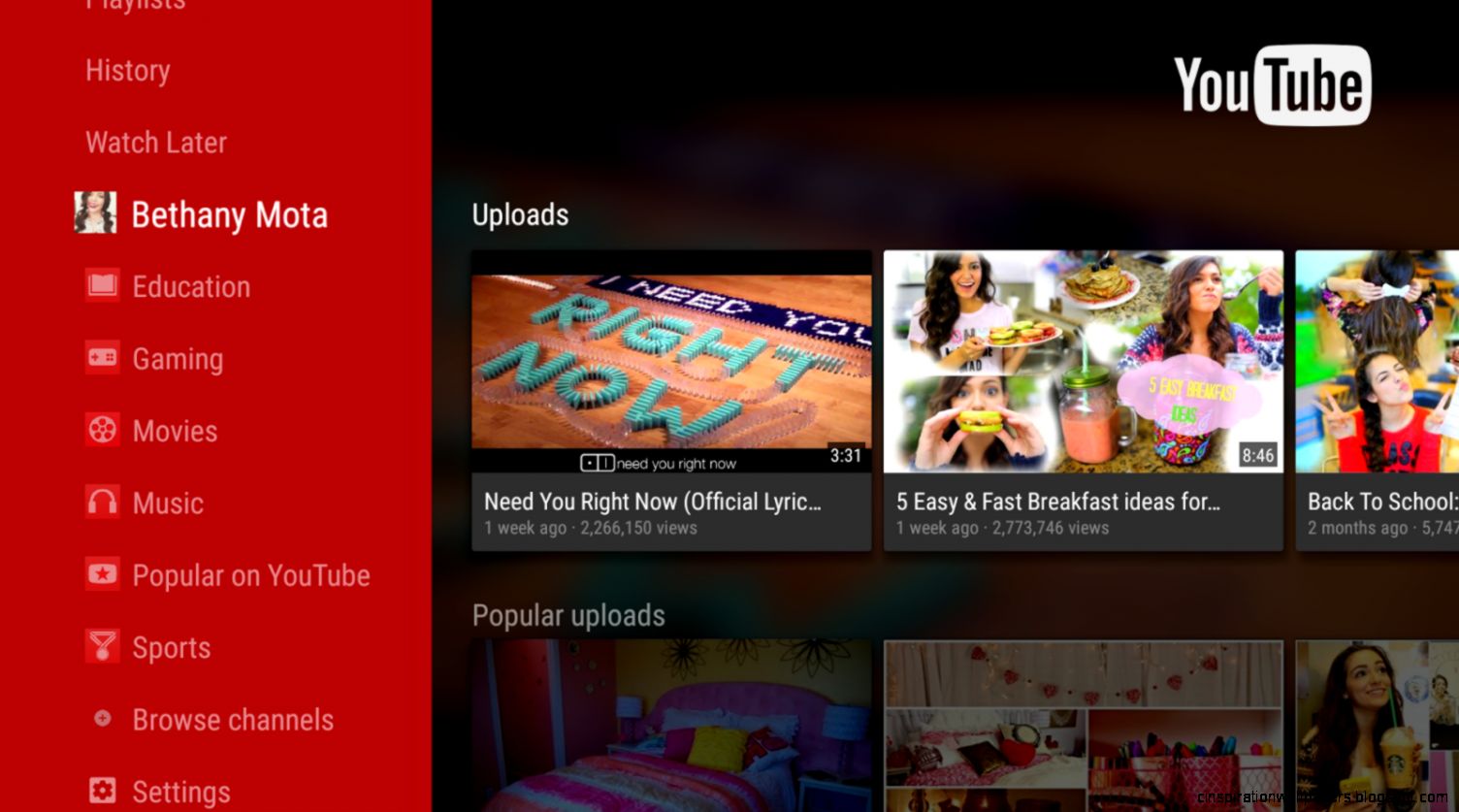 YouTube for Android TV Android Apps on Google Play YouTube for Android TV Android Apps on Google Play