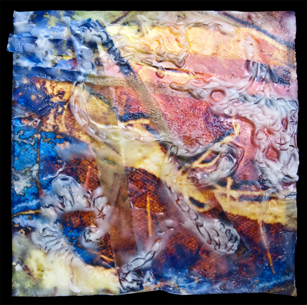 Kathyanne White More Encaustic with Digital Prints