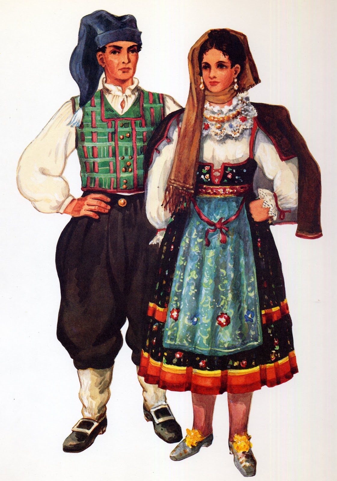 FolkCostume&Embroidery: Men's Costume of the Island of Krk, Dalmatia ...