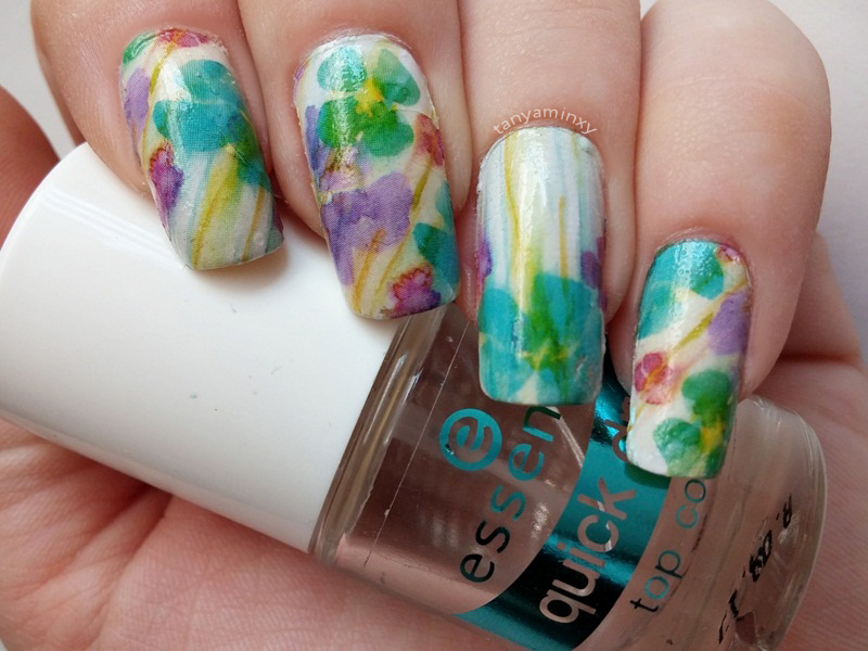 BPS Floral Flowers Water Decals Nails Nail Art Design Manicure