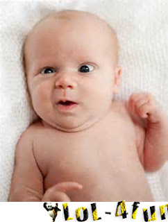 Funny baby face