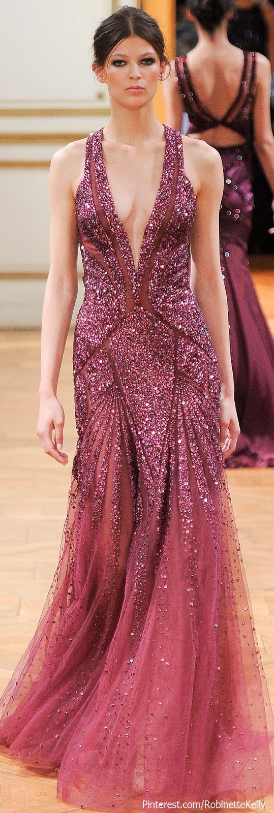 Embroidered Net Gown Fashion Tribe