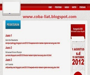 Kontes berhadiah di internet Kontes berhadiah di internet