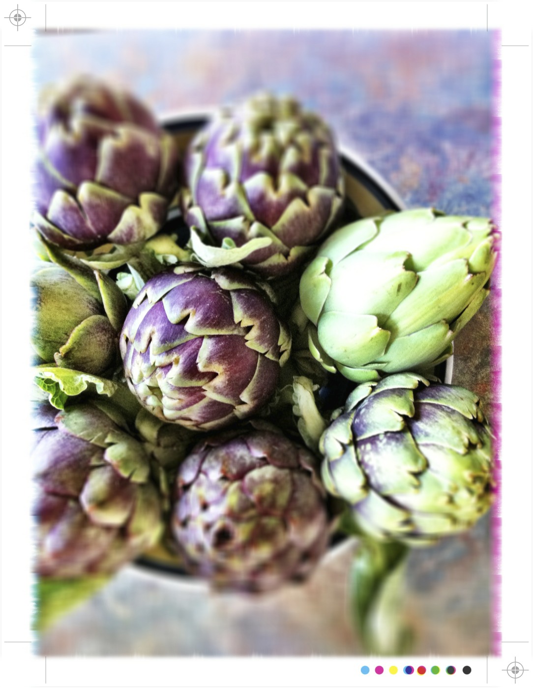 Toast Artichokes Bruschetta and Grilled with Sea Salt, Mint & Chilli