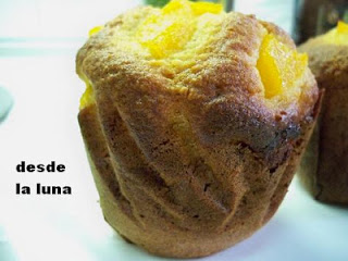 Muffins De Almendra Y Melocotón
