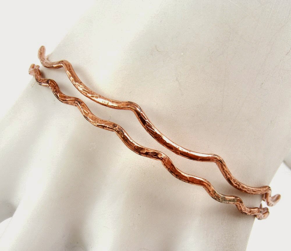 Sweet Freedom Designs Wavy Soldered Bangles