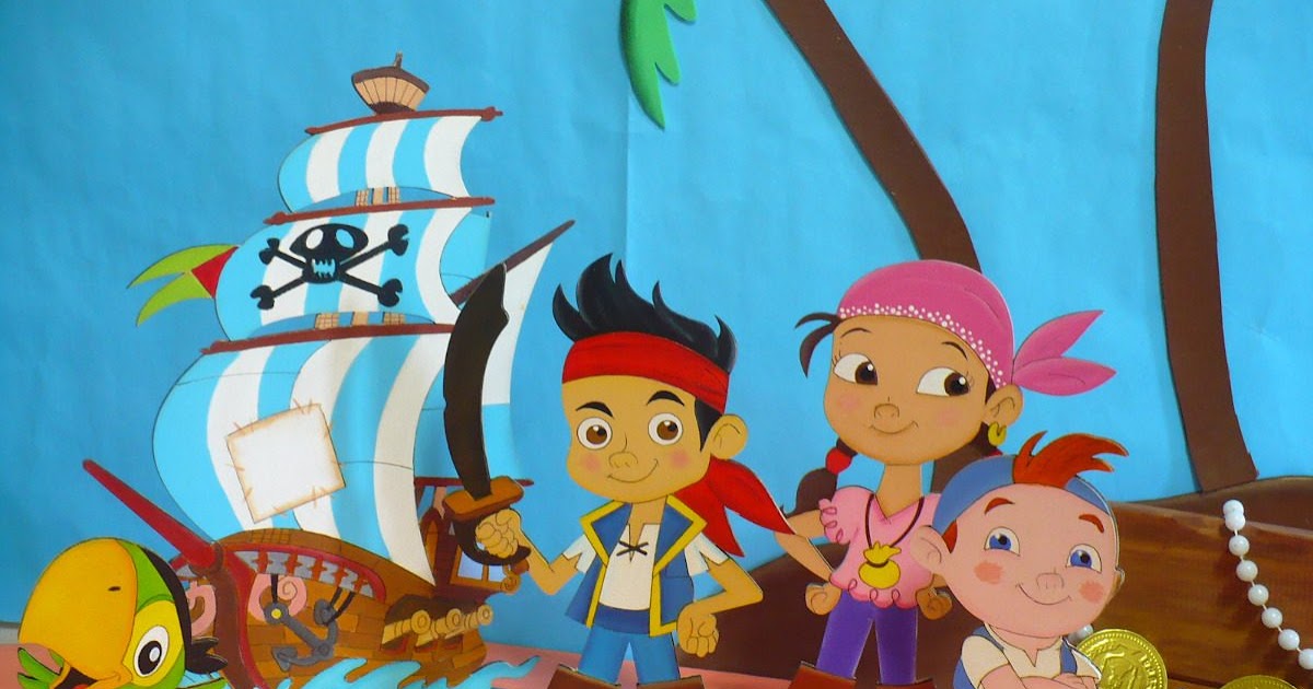 LAMINAS PARA COLOREAR - COLORING PAGES: Jake y los Piratas de Nunca