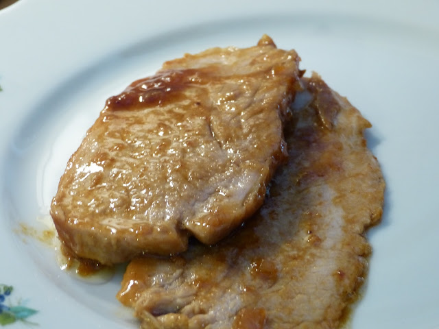 Jamón de Cerdo con salsa de albaricoque