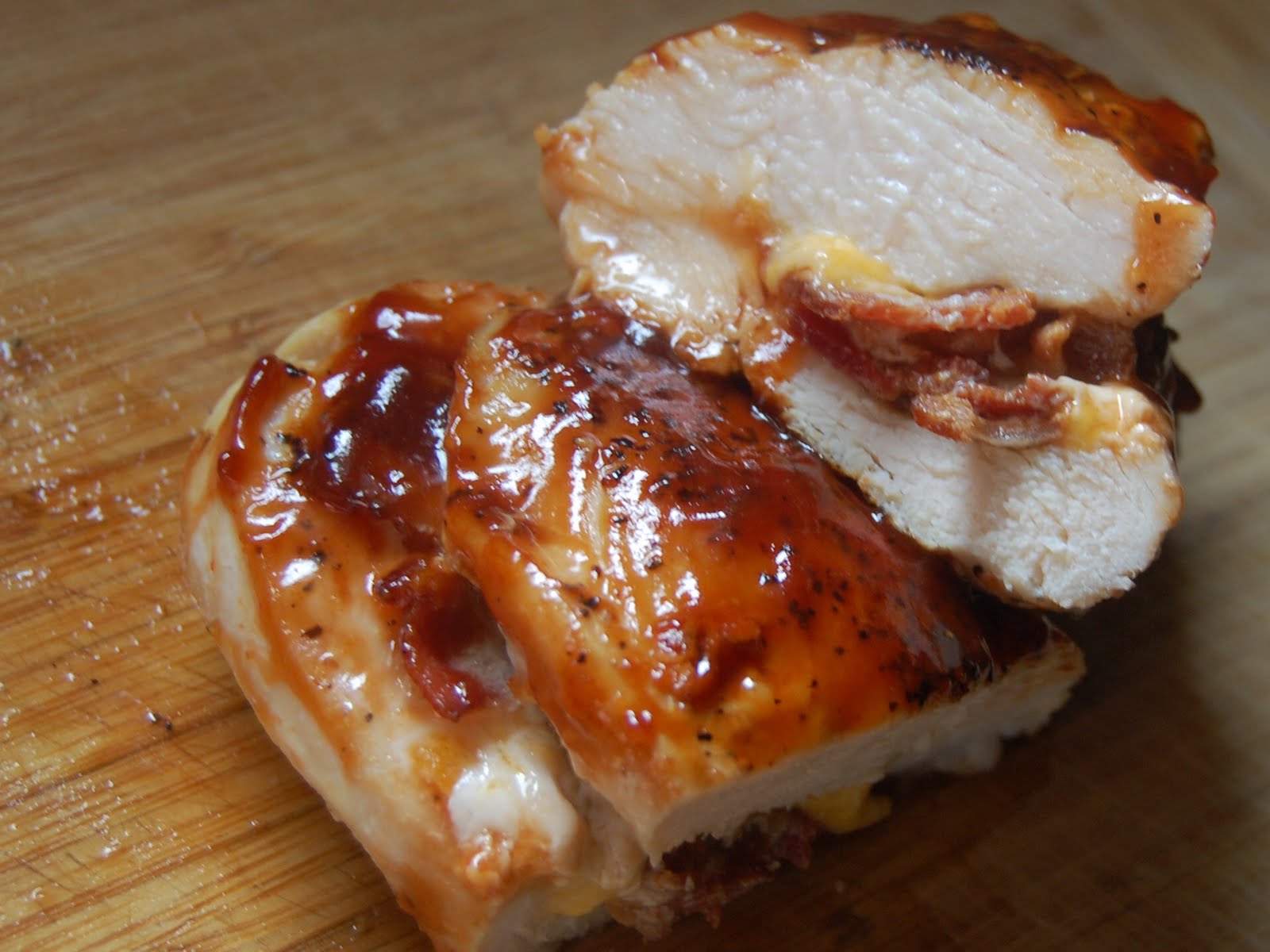 Cassie Craves Bacon and CheeseStuffed BBQ Chicken