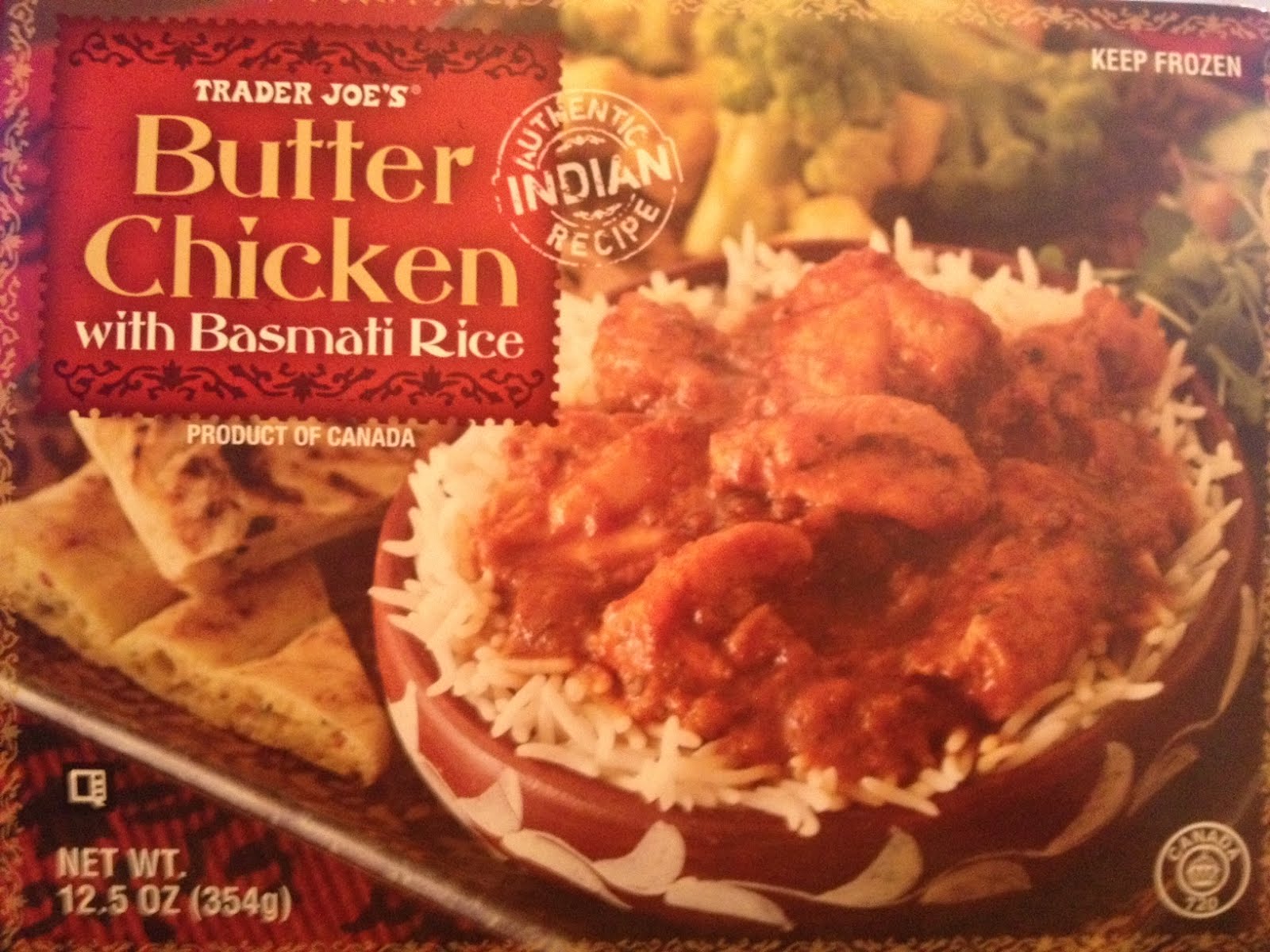Trader Joe's Taste Test Butter Chicken With Basmati Rice (Frozen)