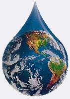 Earth water drop