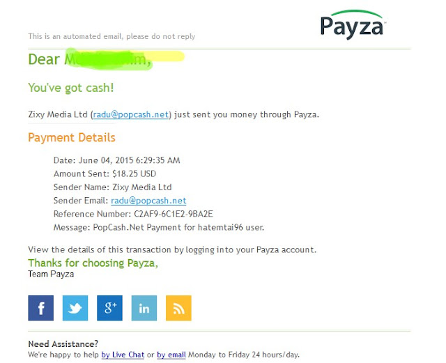 popcash payment proof ScreenShot 2015