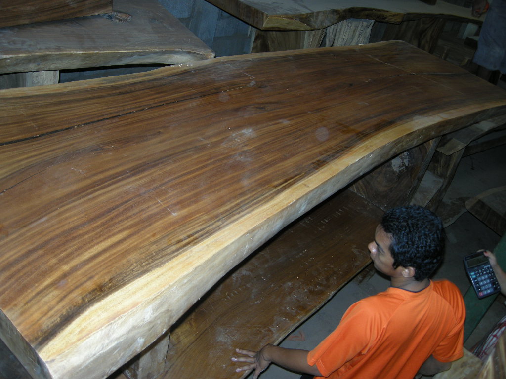 Wooden Slab Table