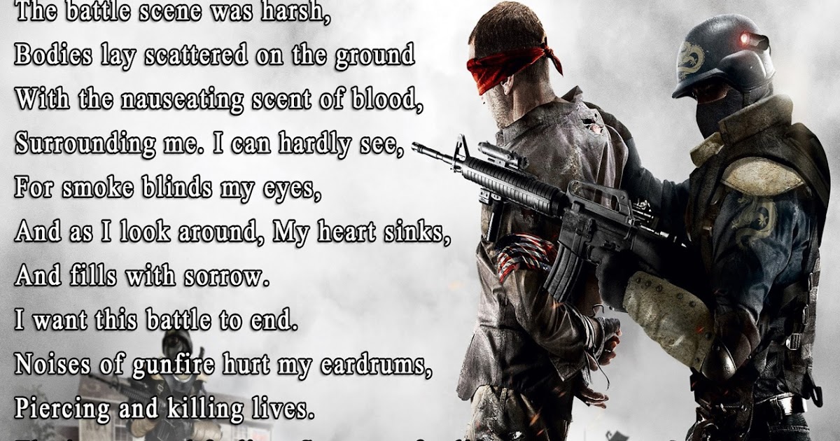 War Short Poem By Famous Author With Wallpaper - Poetry Likers