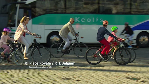 Queen Mathilde of Belgium and King Philippe-Filip of Belgium, Crown Princess Elisabeth, Prince Emmanuel, Princess Eleonore, Prince Gabriel 