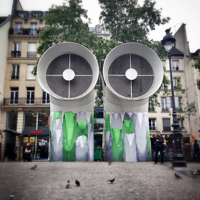 Outside the Pompidou Center Paris France