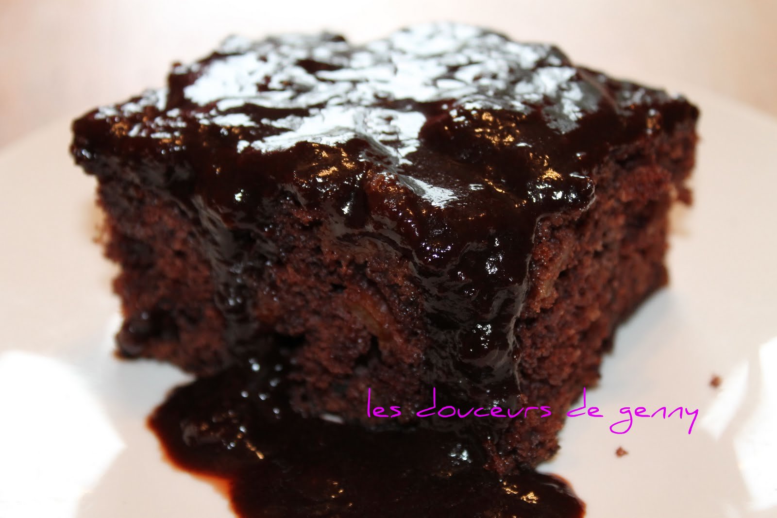 Les douceurs de genny POUDING AU CHOCOLAT ET POMMES