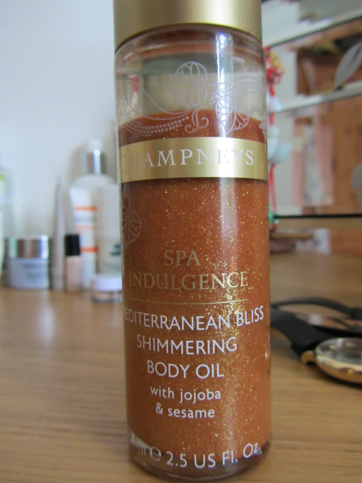 What Laura Loves Today Champneys Mediterranean Bliss Shimmering Body Oil A Review