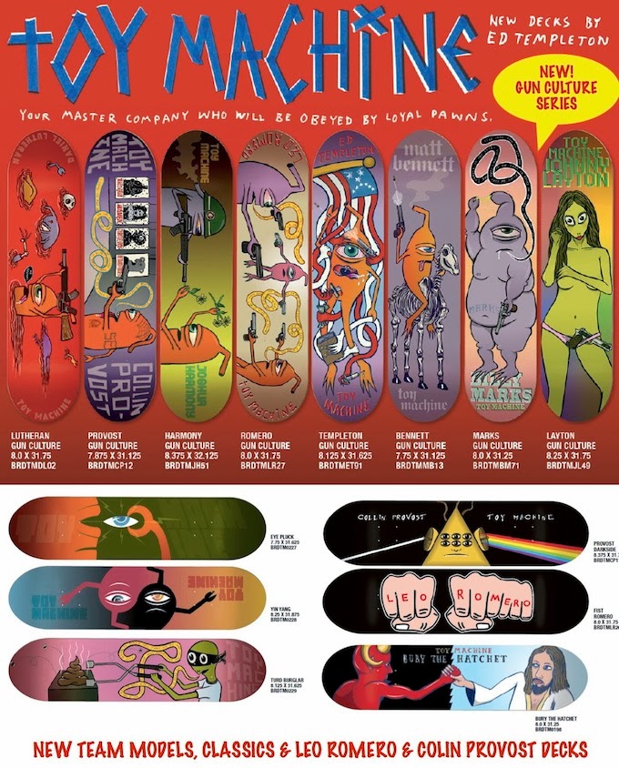 C FOUR INTERNATIONAL New TOY MACHINE DECKS about to hit Australia!