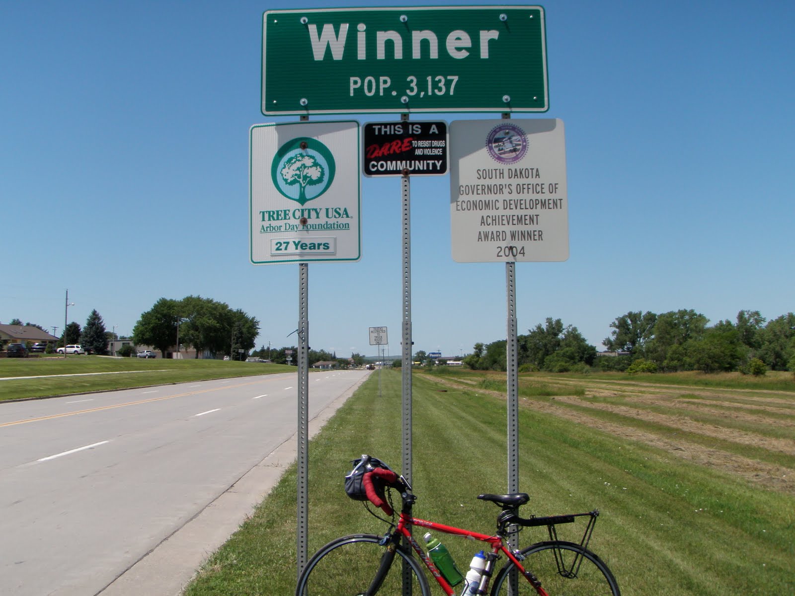 Lone Rider Pedals White River, SD to Winner, SD 55 or 65 miles